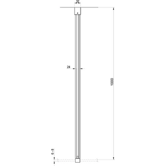  Кронштейн для душевого ограждения Ravak Walk-In W SET GWD01000A095 Хром 
