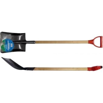  Лопата совковая Землеройка 0114-ЧР рельсовая сталь, ЛСП с черенком и ручкой 