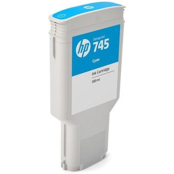  Картридж HP F9K03A 745 300-ml Cyan Ink Cartridge 