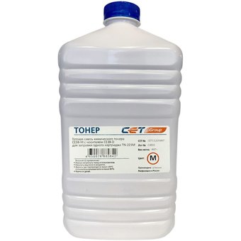  Тонер Cet CE38-M CET111070467 пурпурный бутылка 467гр. для принтера Konica Minolta Bizhub C227/287 