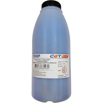  Тонер Cet CE08-C/CE08-D CET111040360 голубой бутылка 360гр. (в компл.:девелопер) для принтера Xerox AltaLink C8045/8030/8035; WorkCentre 7830 