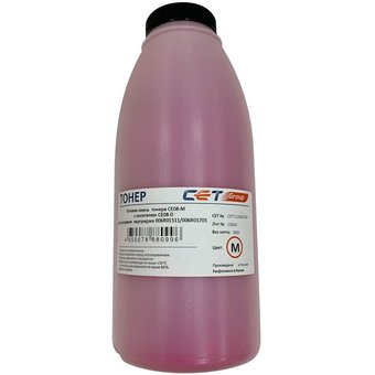  Тонер Cet CE08-M/CE08-D CET111041360 пурпурный бутылка 360гр. (в компл.:девелопер) для принтера Xerox AltaLink C8045/8030/8035; WorkCentre 7830 