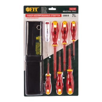  Отвертки изолированные Fit IT 56130 6 шт+1 шт индикаторная 
