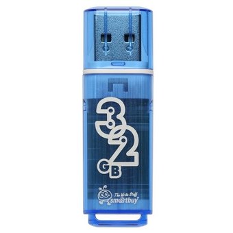  Флешка SmartBuy 32Gb Glossy series Blue 