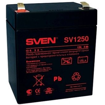  Аккумулятор Sven SV 1250 12V 5Ah 