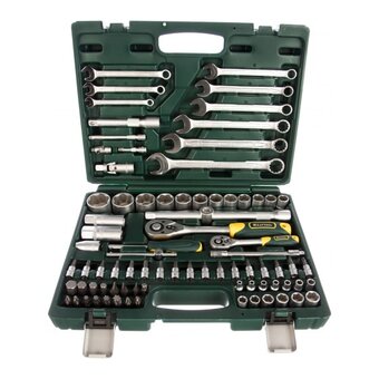  Набор торцовых головок Kraftool Expert Qualitat Super Lock 27887-H82 z02 с присоединит квадратом/82 предмета 