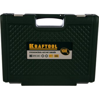 Набор торцевых головок Kraftool Expert Qualitat Super Lock 27888-H108 z02 с присоединит квадрат/108 предметов 