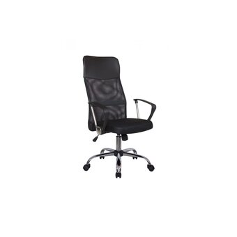  Кресло Riva Chair RCH 8074 Чёрная ткань/Чёрная сетка 