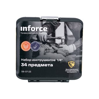  Набор инструментов Inforce 06-07-23 1/4 34 предмета 