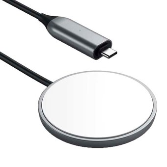  Беспроводное ЗУ Satechi ST-UCQIMCM Magnetic Wireless Charging Cable, серый космос 