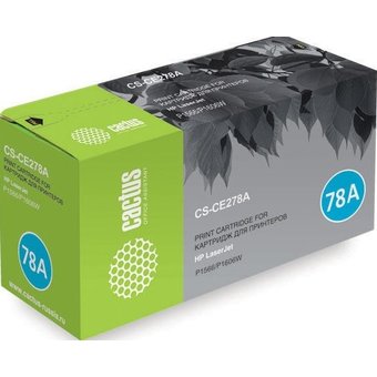  Тонер Картридж Cactus CS-CE278AS черный для HP LaserJet P1566/P1606w (2100стр.) 
