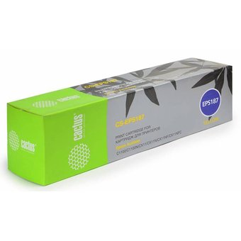  Картридж Cactus CS-EPS187 для Epson AcuLaser C1100/C1100N/CX11/CX11N/CX11NF/CX11NFC yellow,4000стр 