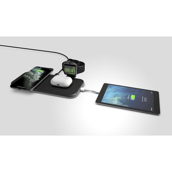  Беспроводное ЗУ ZENS Aluminium 4 in 1 Wireless Charger with 45W USB PD and Apple Watch MFI cable ZEDC14B/00 
