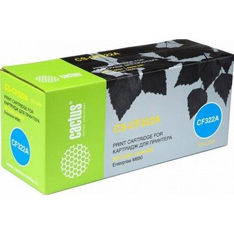  Тонер Картридж Cactus CS-CF322AV желтый (16500стр.) для HP CLJ Ent M680 