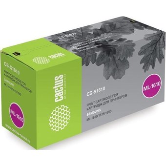  Картридж Cactus CS-S1610 (ML-1610) для принтеров SAMSUNG ML-1610/ 1615/ 1650, черный, 2000 стр. 