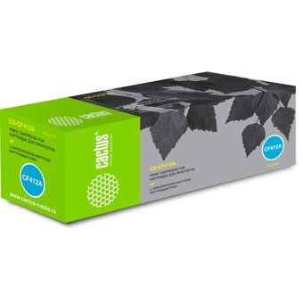  Тонер Картридж Cactus CS-CF412A желтый для HP LJ M452DW/DN/NW, M477FDW/M477FDN/M477FNW (2300стр.) 
