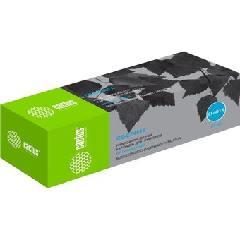  Тонер Картридж Cactus CS-CF401X голубой для HP CLJ M252/252N/252DN/252DW/M277n/M277DW (2300стр.) 