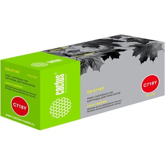  Тонер Картридж Cactus CS-C718Y желтый для Canon LBP-720 (2900стр.) 