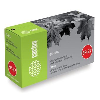  Тонер Картридж Cactus CS-EP27S черный для Canon LBP3200 MF3220 LaserBase MF3110 3200 5600 (2500стр.) 