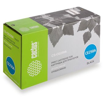  Тонер Картридж Cactus CS-CE250A черный для HP Сolor LaserJet CP3525/CM3530 (5000стр.) 