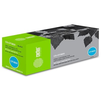  Тонер Картридж Cactus CS-CF380X черный для HP LaserJet Pro M476dn/M476nw/M476dw (4400стр.) 