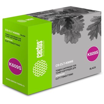  Тонер Картридж Cactus CS-CLT-K609S черный для Samsung CLP 770/770ND/775/775ND (7000стр.) 