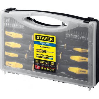  Набор отверток Stayer Master Hercules 25827 магнитый наконечник 27 предметов 