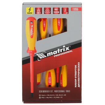  Набор отверток диэлектрических Matrix Professional 13355 
