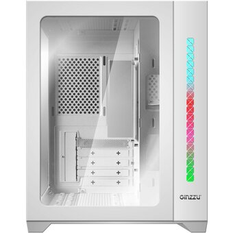  Корпус Ginzzu V400 RGB Белый 