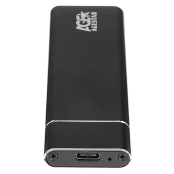  Внешний корпус для SSD AgeStar 3UBNF5C (Black) USB 3.1 Type-C M.2 NGFF (B-key), алюминий, черный 