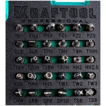  Набор отверток и насадок Kraftool X-Drive-50 (25815) 50 предметов 