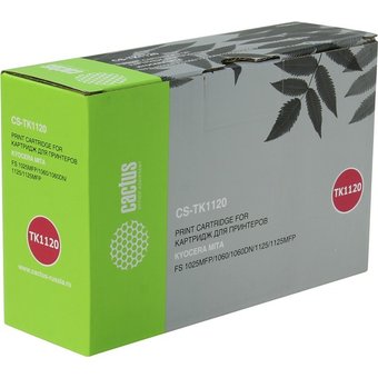  Тонер Картридж Cactus CS-TK1120BK черный для Kyocera Mita FS 1025MFP/1060/1060DN/1125/1125MFP (3000стр.) 