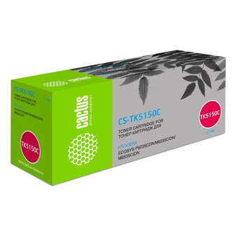  Картридж лазерный Cactus CS-TK5150C голубой (10000стр.) для Kyocera Ecosys M6035cidn/P6035cdn 