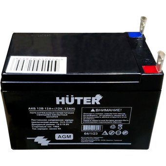  Батарея аккумуляторная Huter 64/1/23 12В 12Ач SLA 