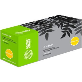  Тонер Картридж Cactus CS-PH3140X (108R00909) черный для Xerox Phaser 3140 3155 3160 (2500стр.) 