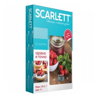  Весы кухонные Scarlett SC-KS57P61 рисунок 
