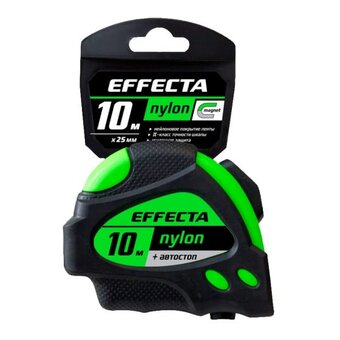  Рулетка Effecta Nylon 581025 10м x 25 мм с магнитом/автостопом 