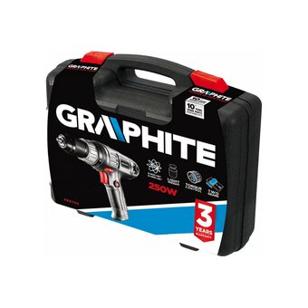  Дрель-шуруповерт GRAPHITE 58G792 электрическая , чемодан 