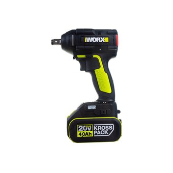  Гайковерт ударный WORX Professional WU279.1 4Ач х2, ЗУ 6А, сумка 