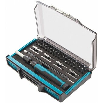  Отвертка с набором бит и торцевых головок для точных работ Gross 11599 48 штук 