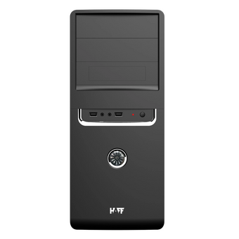  Корпус HAFF 2801-U3 500W Black/Silver (ATX, 2xUSB3.0) 