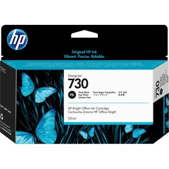  Картридж струйный HP 730 P2V67A фото черный (130мл) для HP DJ T1700 