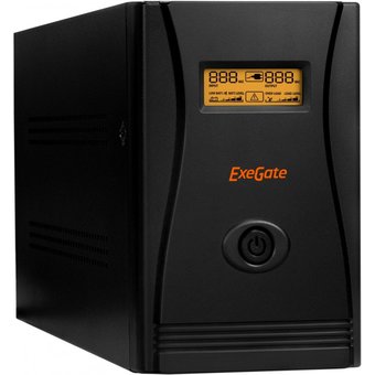  ИБП ExeGate EP285519RUS SpecialPro Smart LLB-2000.LCD.AVR.EURO.RJ.USB (2000VA/1200W, LCD, AVR, 4 евророзетки, RJ45/11, USB, Black) 