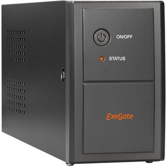  ИБП ExeGate EP285555RUS Power Back BNB-650.LED.AVR.EURO.RJ.USB (650VA/360W, LED, AVR,2 евророзетки, RJ45/11, USB, Black) 