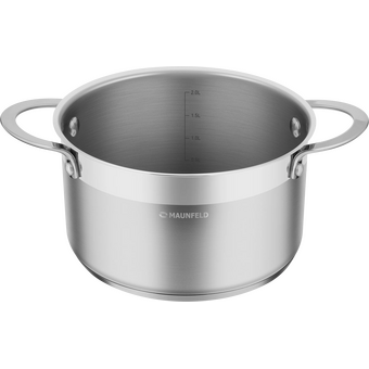  Кастрюля MAUNFELD Gerda MCS58S07 из нерж со стекл. крышкой, 24см, 5,8л 