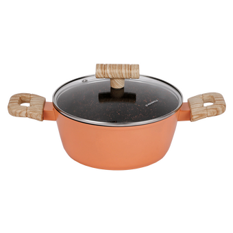  Кастрюля MAUNFELD Marta MCS41FA06CL из кованого алюминия со стекл. крышкой, 24см, 4,1л 