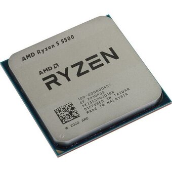  Процессор AMD Ryzen 5 5500 (100-100000457) (4.2/3.6Ghz, 6 ядер, 16MB, 65W, AM4) Oem 