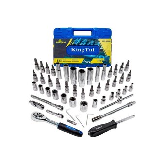  Набор инструмента KingTul KT-2531-5 EURO 51110 1/46-гран.4-14мм, головки глубокие 6-14мм 53 предмета 