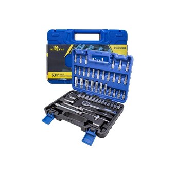  Набор инструмента KingTul KT-2531-5 EURO 51110 1/46-гран.4-14мм, головки глубокие 6-14мм 53 предмета 
