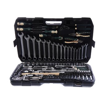  Набор инструмента RockForce RF-41802-5 1/2 1/4 3/8DR с 6-гранными головками 180 предметов 